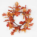 Fall Mix Wreath w. oak leaves 14-inch(6.5)