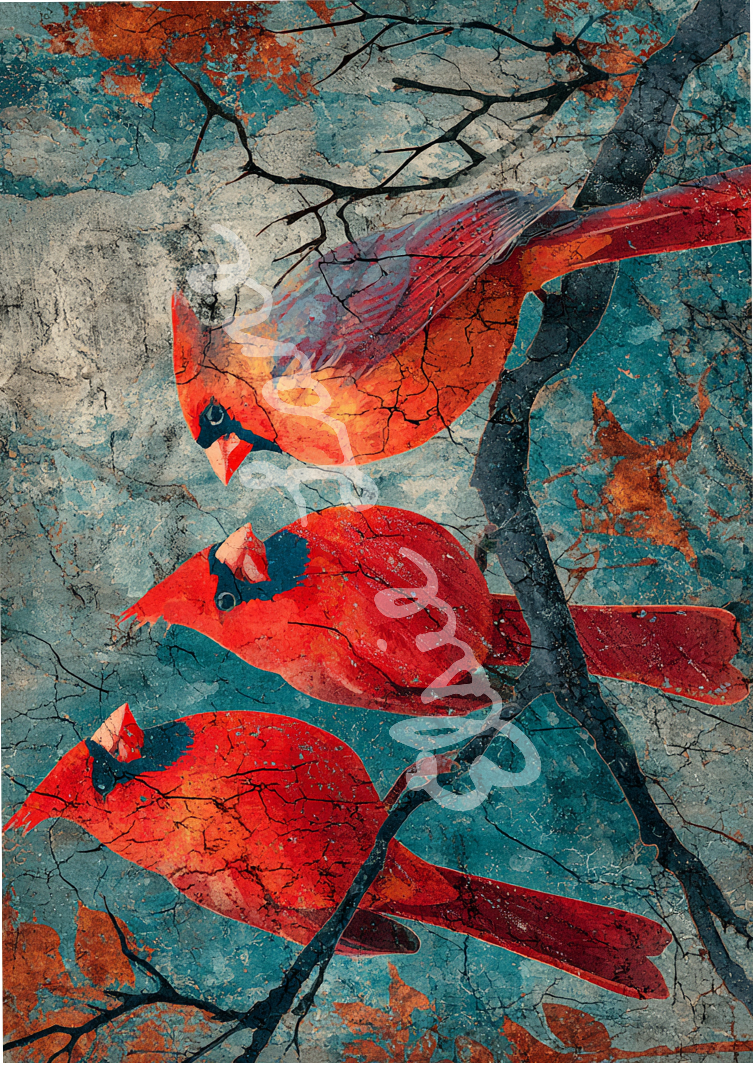 Cardinal Rule - Elsie Lane Decoupage Paper