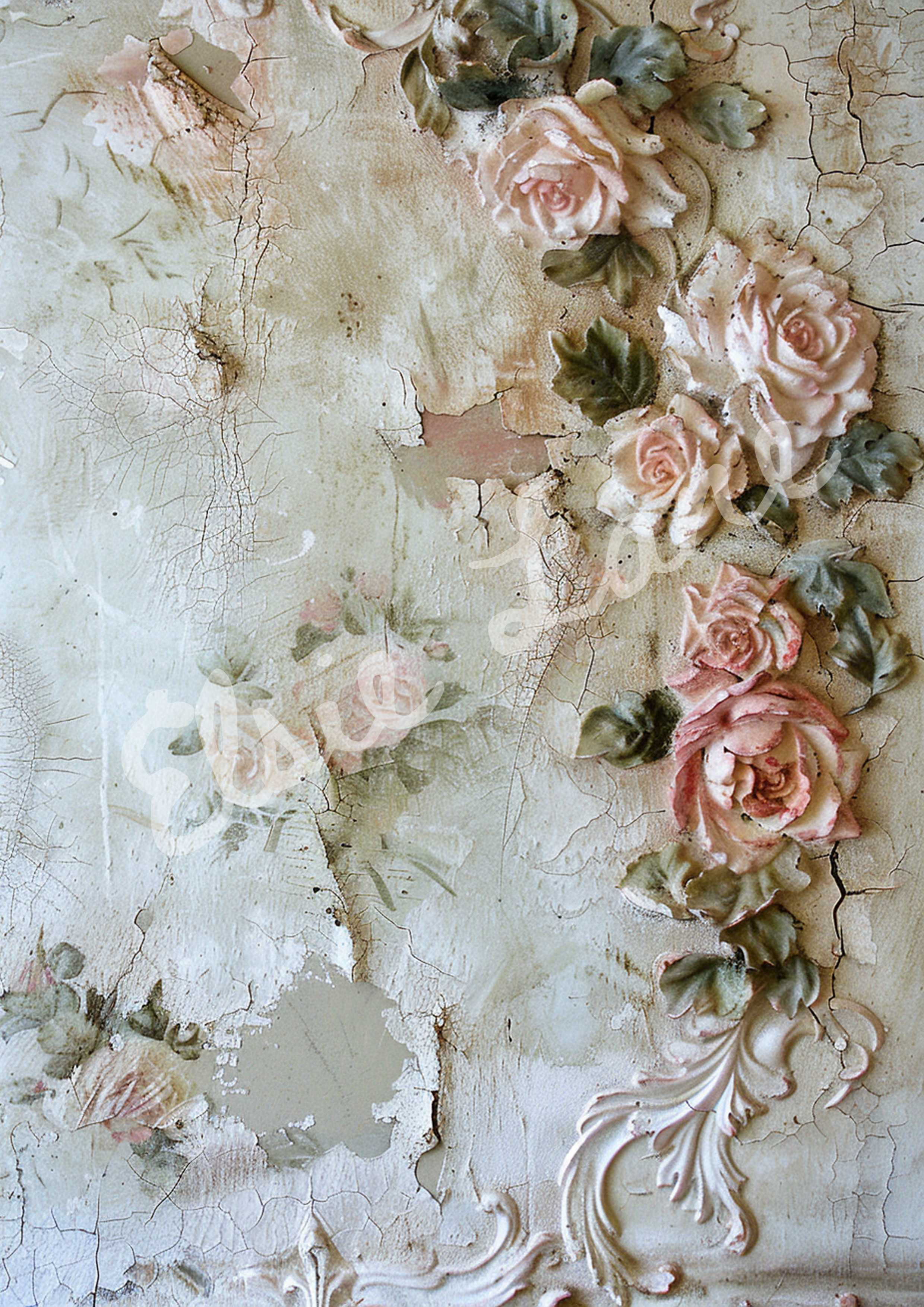 Cracklin Rosie - Elsie Lane Decoupage Paper