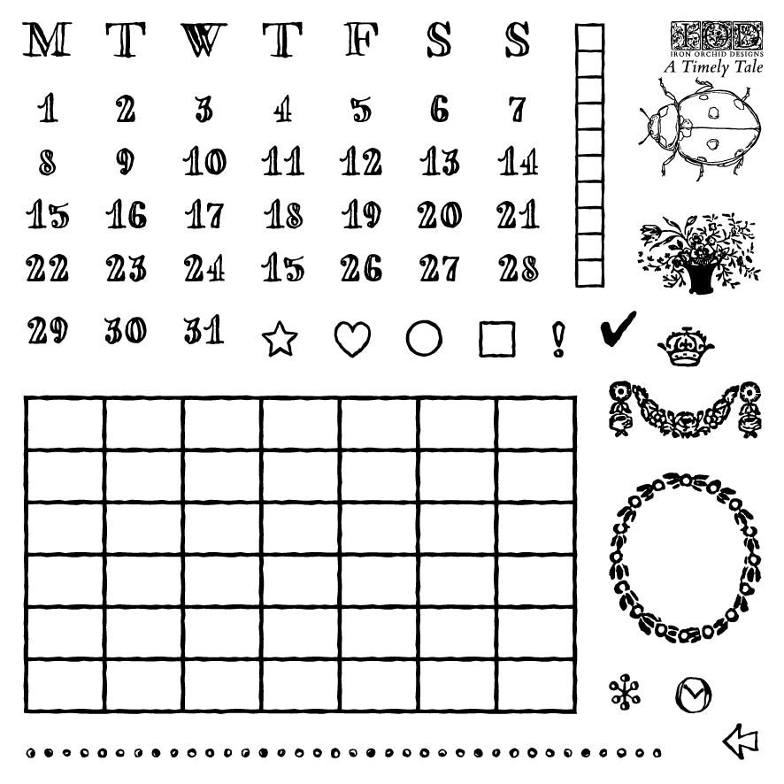 A Timely Tale 6x6 IOD Stamp™