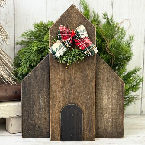 Wood Country Rustic Christmas Church