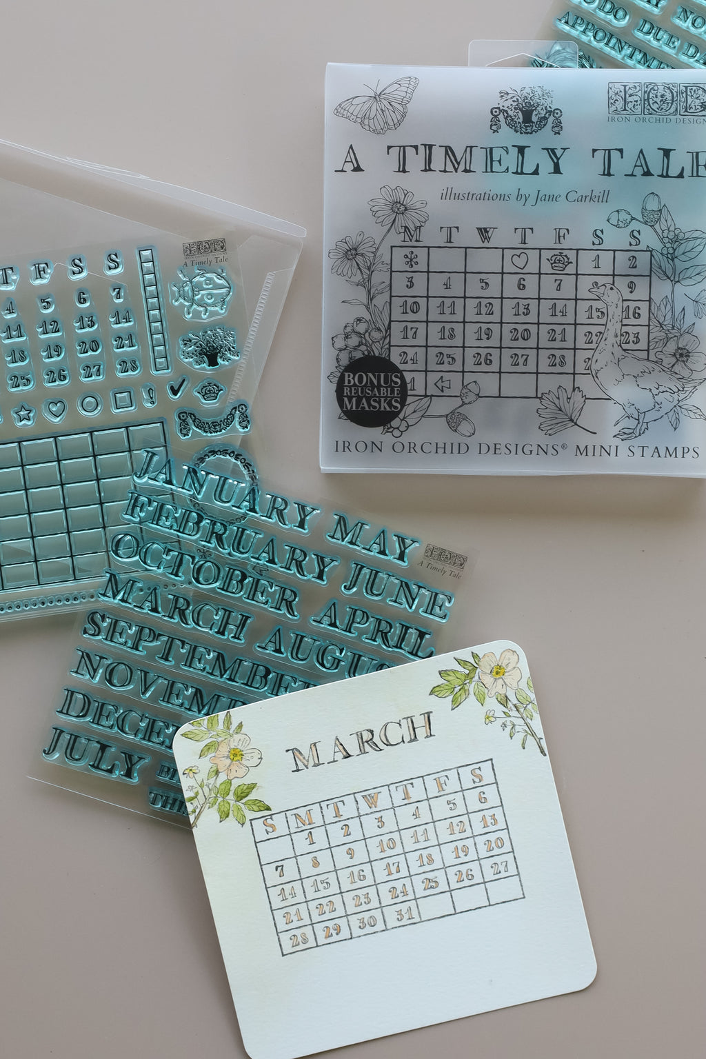 A Timely Tale 6x6 IOD Stamp™