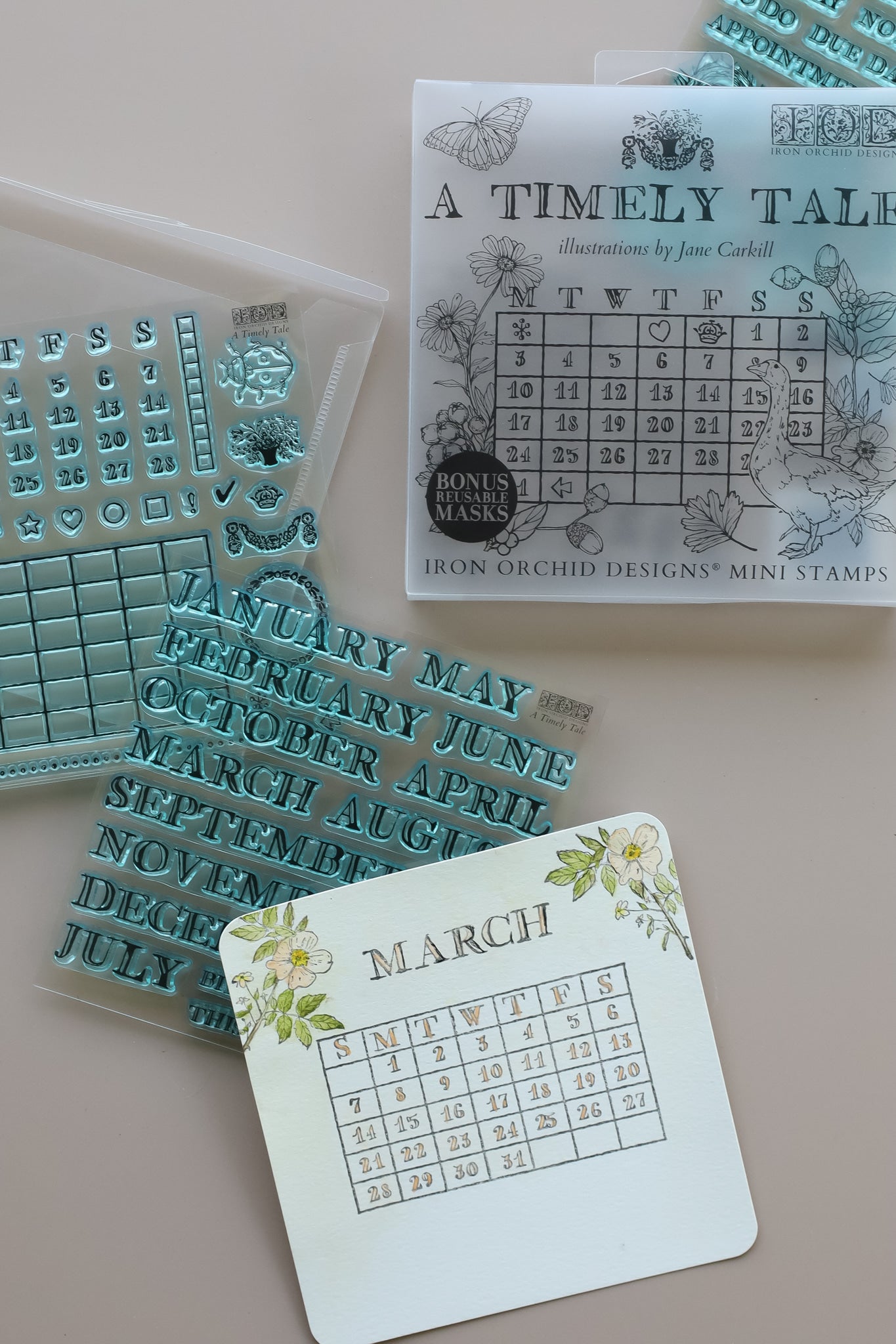A Timely Tale 6x6 IOD Stamp™