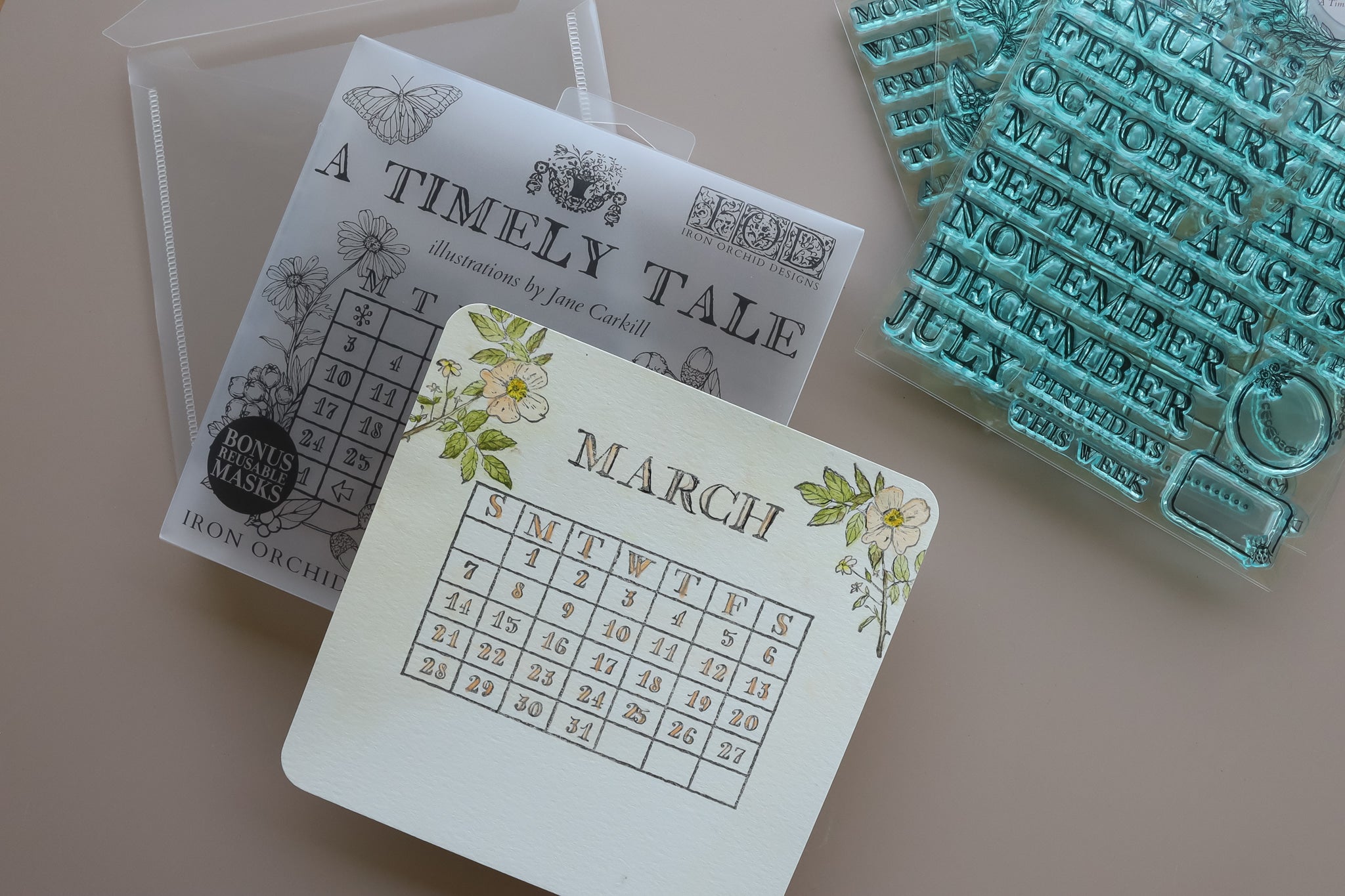 A Timely Tale 6x6 IOD Stamp™