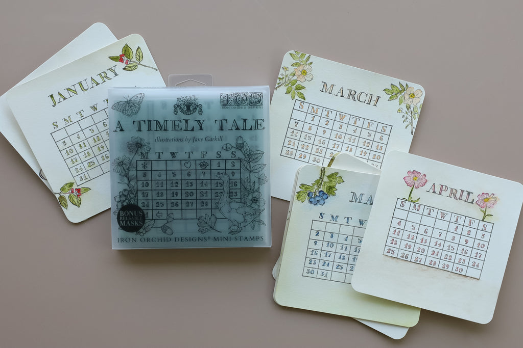 A Timely Tale 6x6 IOD Stamp™