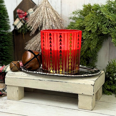 White Farmhouse Wood Riser