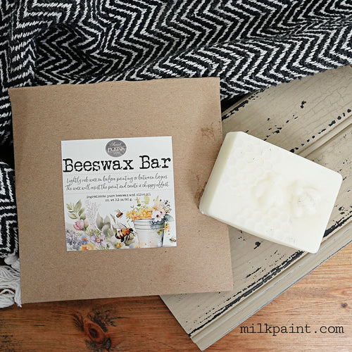 Beeswax bar – wax resist for distressing milk paint