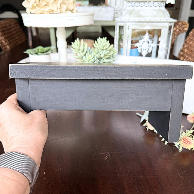 Wood Riser for Candles or as a Plant Stand, Mini Step Stool