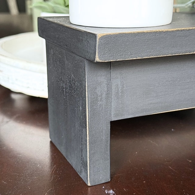 Wood Riser for Candles or as a Plant Stand, Mini Step Stool