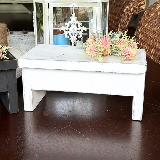 Wood Riser for Candles or as a Plant Stand, Mini Step Stool