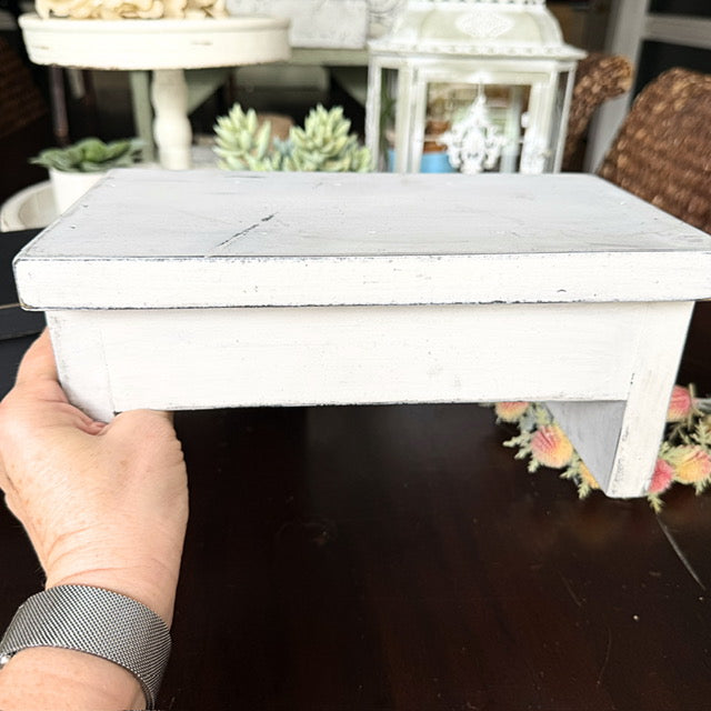 Wood Riser for Candles or as a Plant Stand, Mini Step Stool