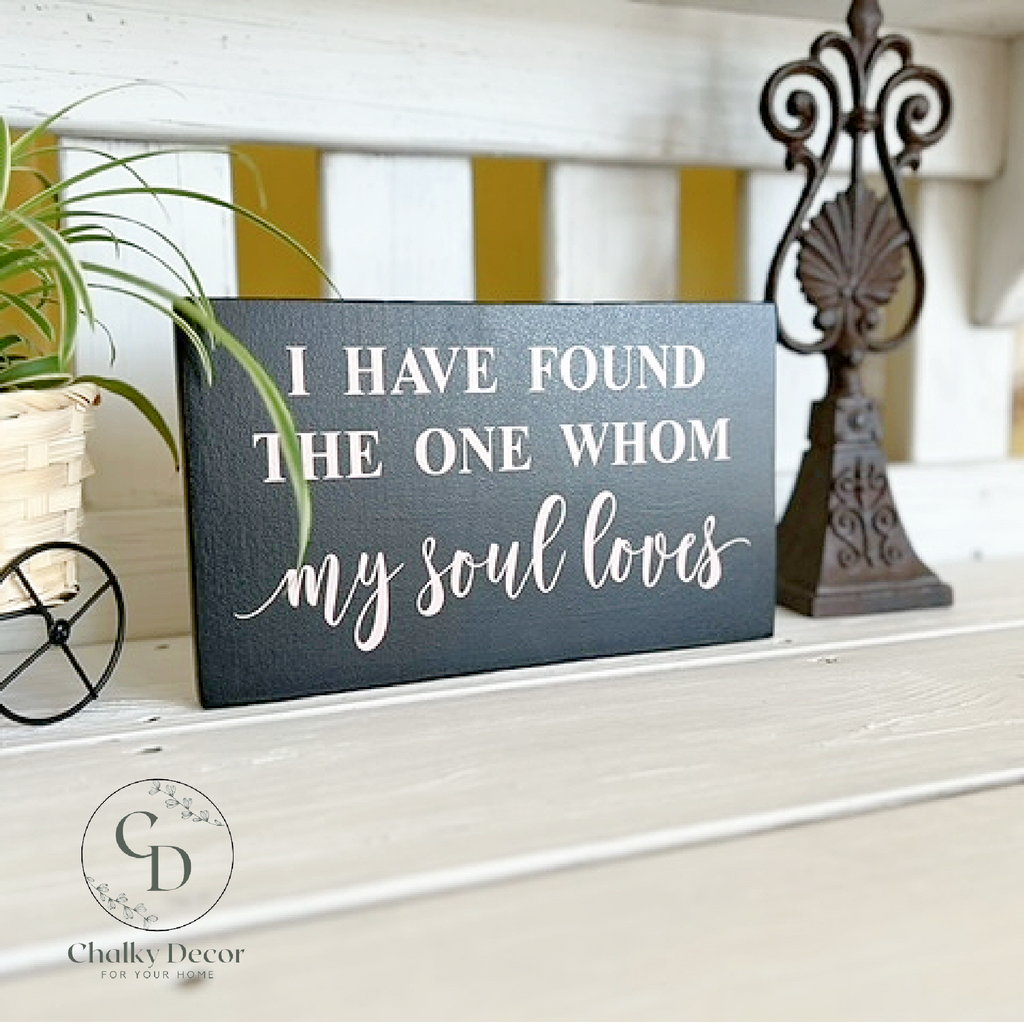 Hand painted solid wood sign, I have found the one