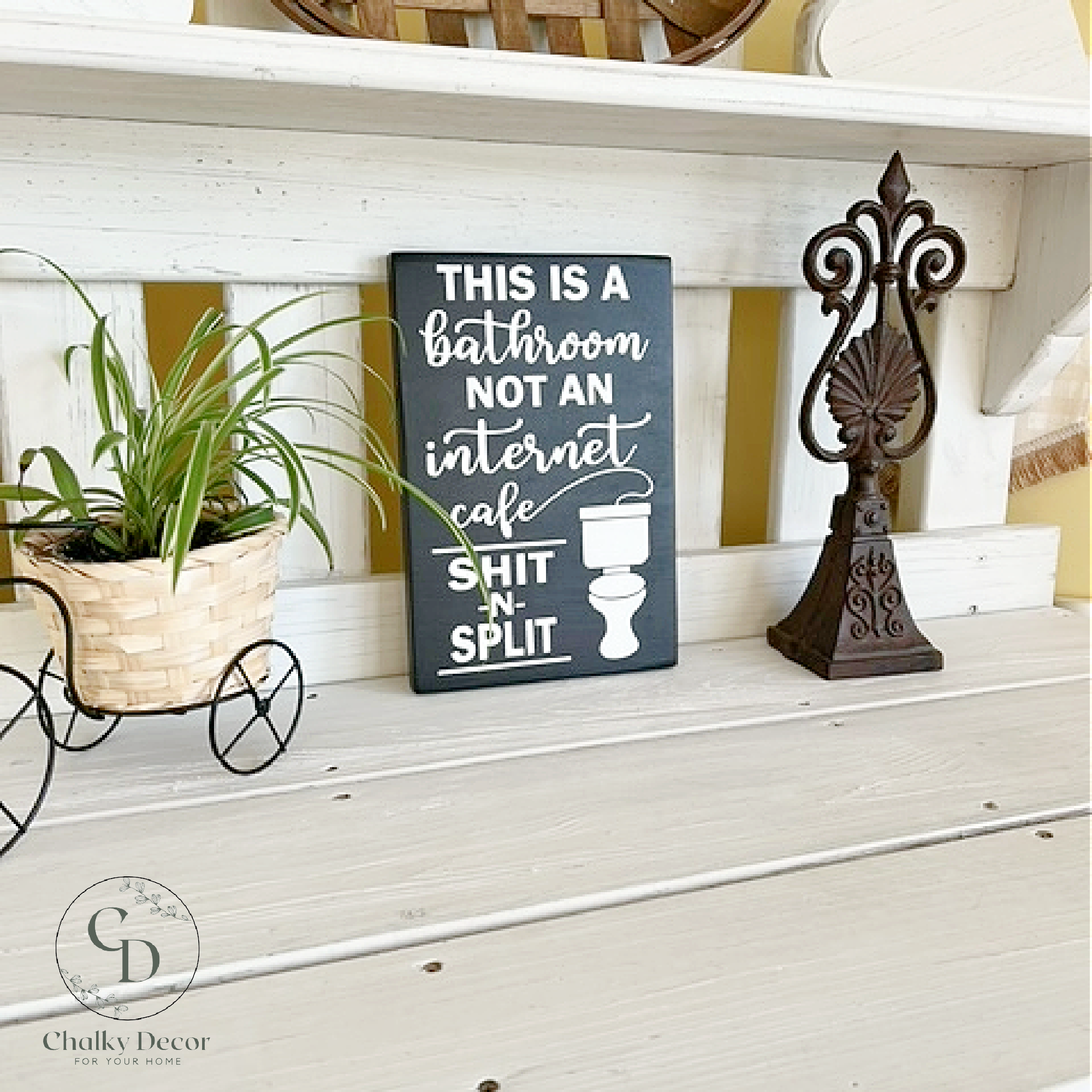 Internet Cafe, solid wood sign