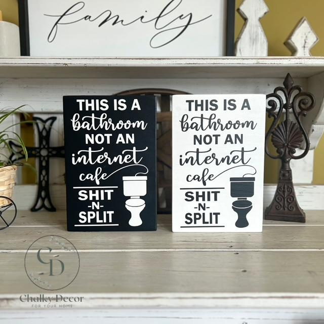 Internet Cafe, solid wood sign