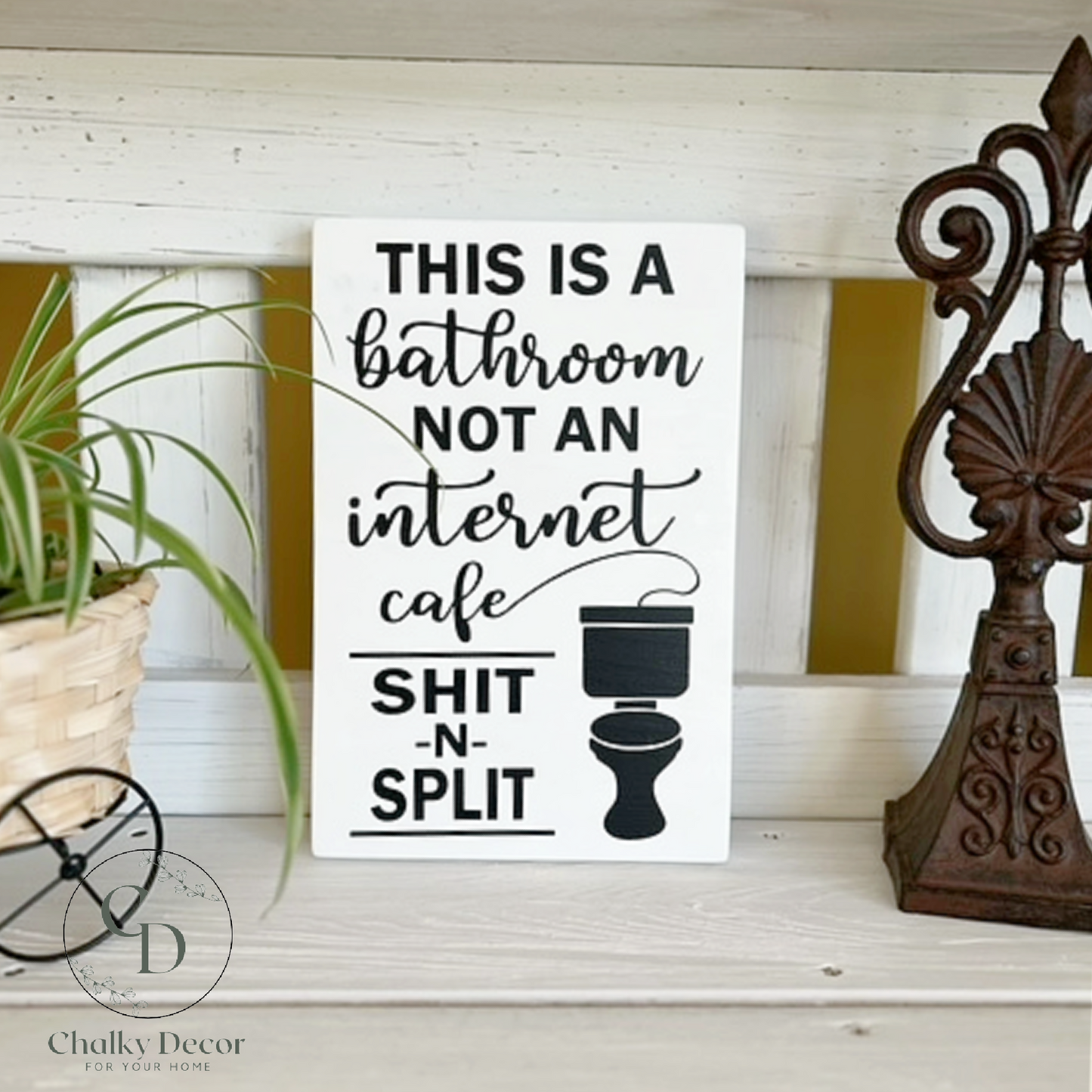 Internet Cafe, solid wood sign