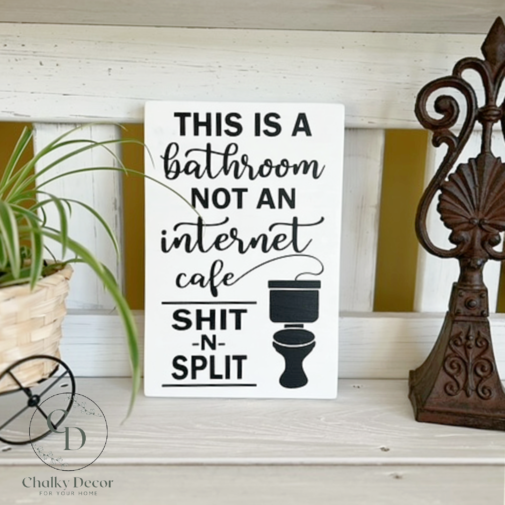 Internet Cafe, solid wood sign